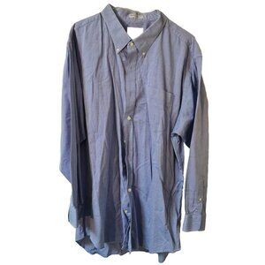 Richard Bennett Mens Shirt Size L Blue Light Long Sleeve Fast Shipping